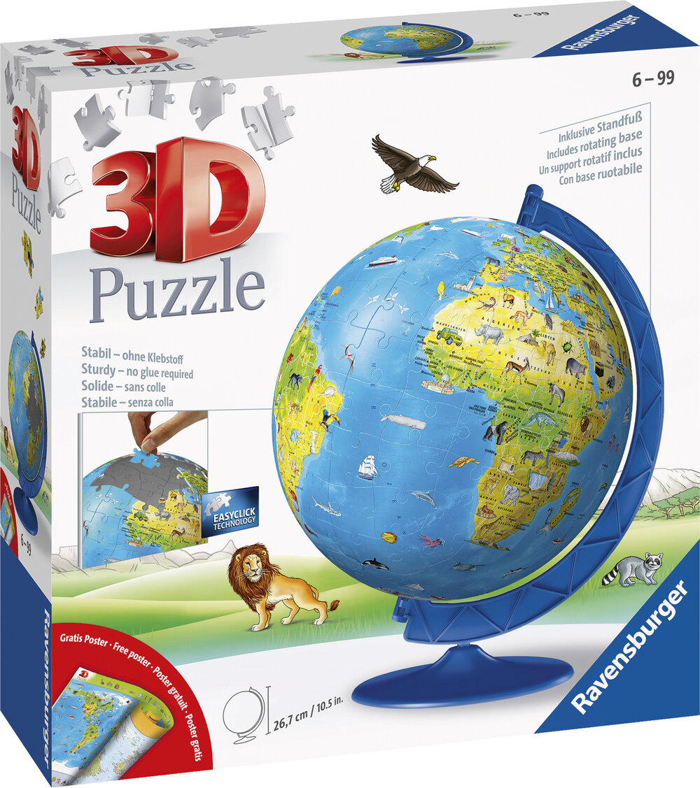 RAVENSBURGER 3D Puzzle „Kinderglobus“ RAVENSBURGER 3D Puzzle „Kinderglobus“
