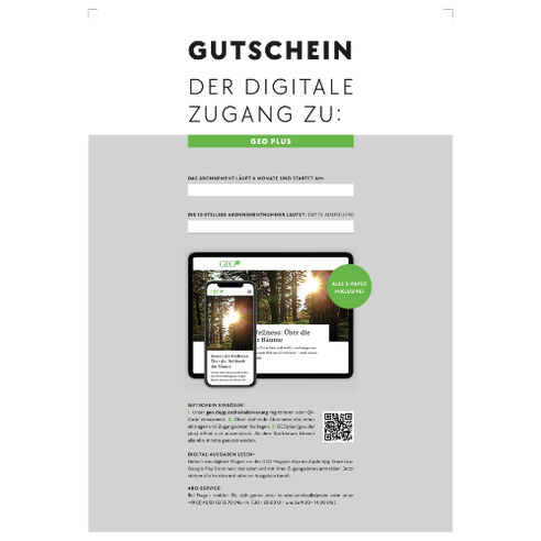 GEO PLUS Geschenkkarte