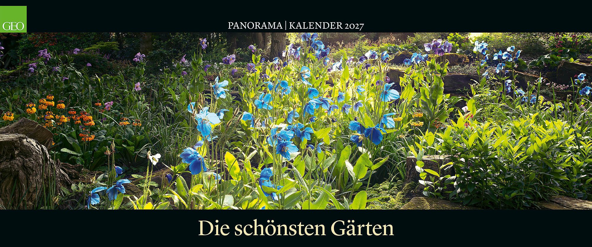 Panorama-Kalender "Die sch&ouml;nsten G&auml;rten" 2027