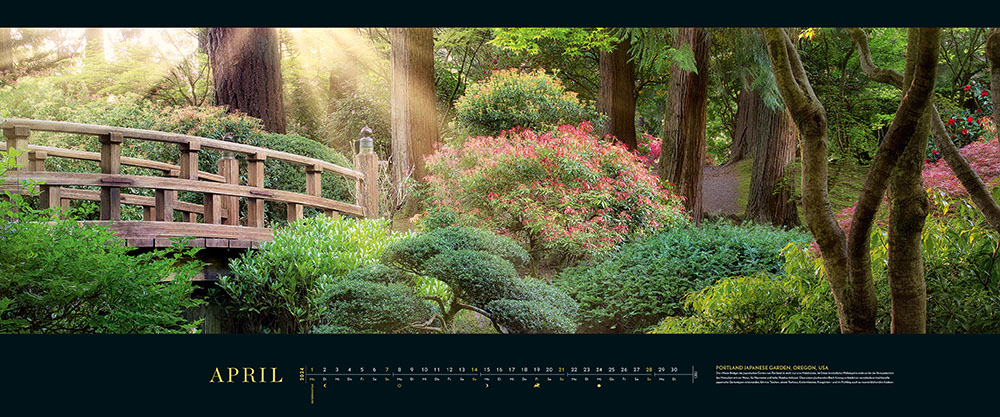 Panorama-Kalender-Abo "Die schönsten Gärten" 2024