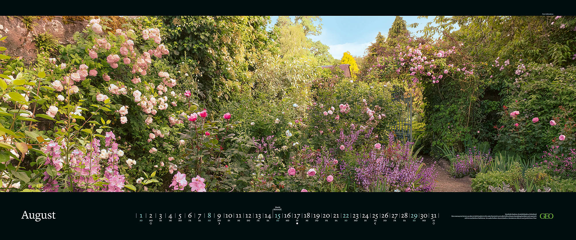 Panorama-Kalender "Die sch&ouml;nsten G&auml;rten" 2027