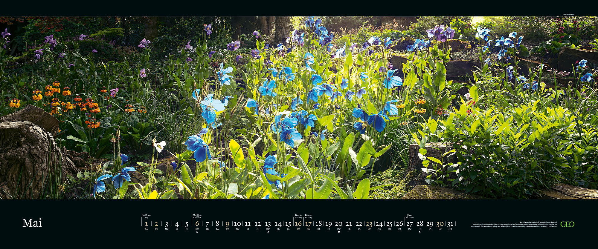 Panorama-Kalender "Die sch&ouml;nsten G&auml;rten" 2027