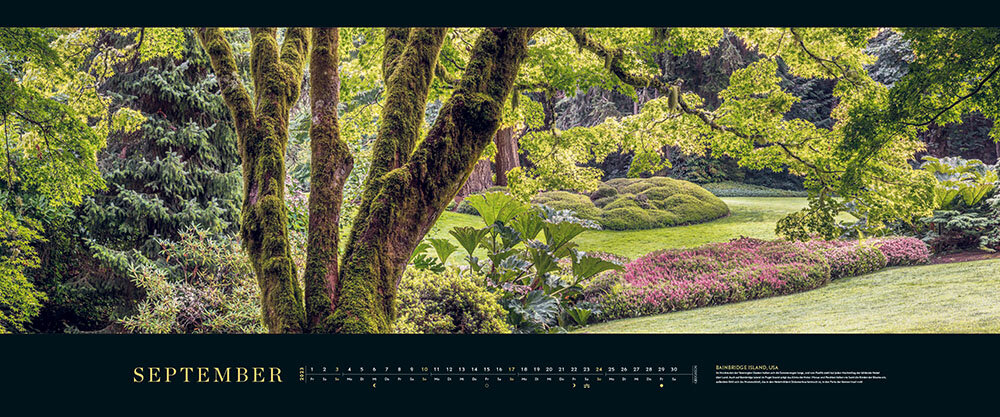 PanoramaKalender "Die schönsten Gärten" 2023 bestellen