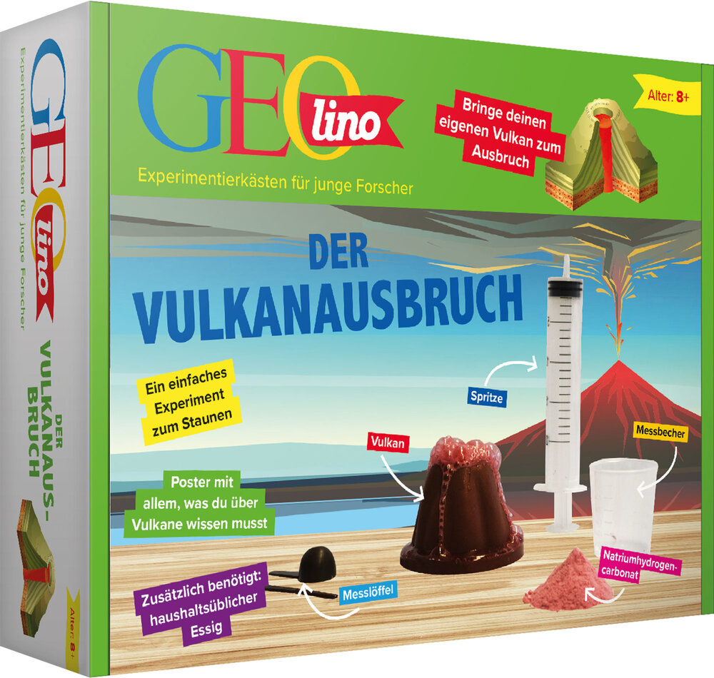 GEOLINO-Experimentierkasten „Der Vulkanausbruch“