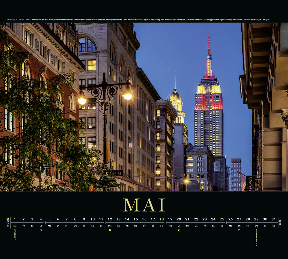 Kalender "New York" 2025