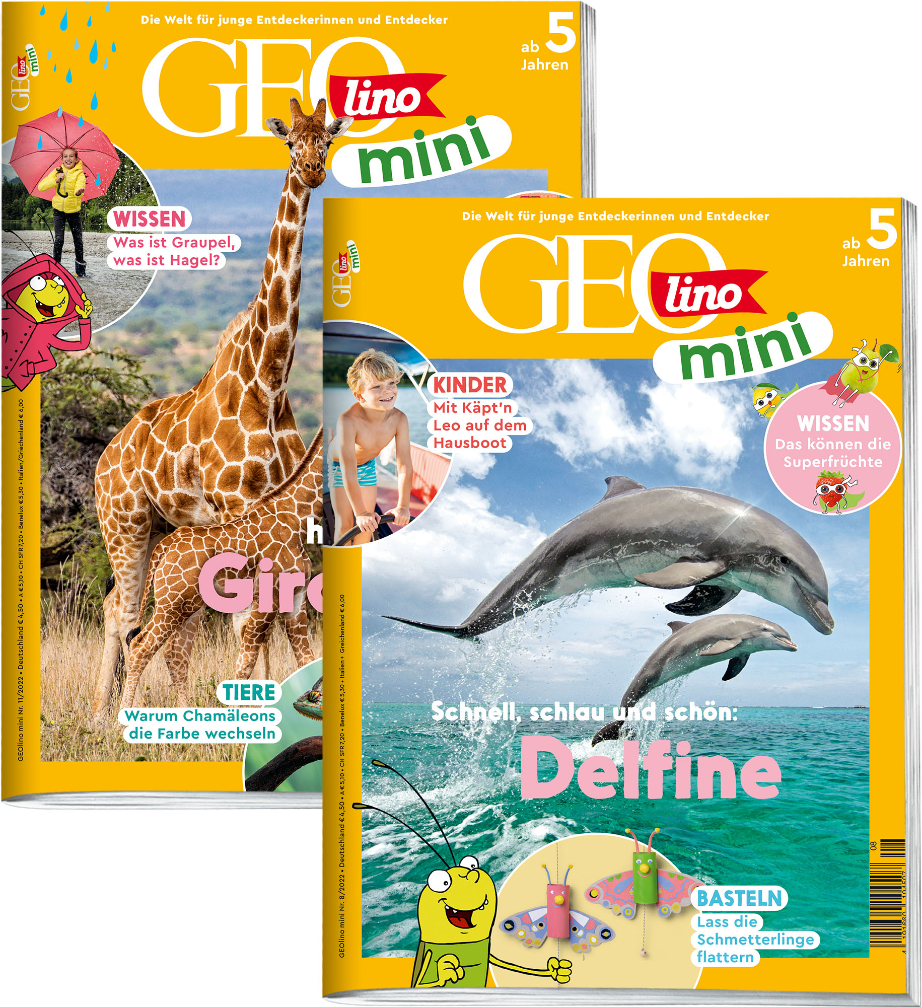 GEOLINO MINI-Bestseller „Delfine“ & „Giraffen“ 