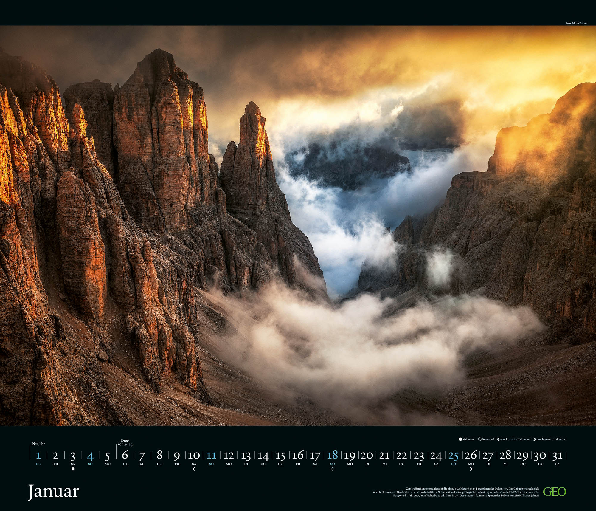 Edition-Kalender "Kräfte der Natur" 2026