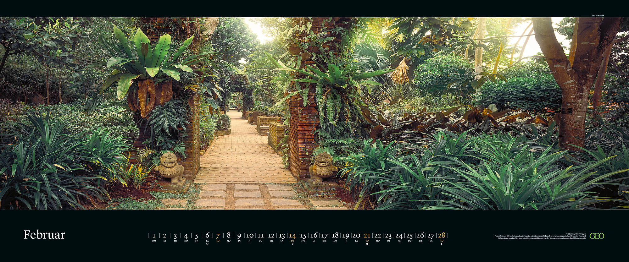 Panorama-Kalender "Die sch&ouml;nsten G&auml;rten" 2027