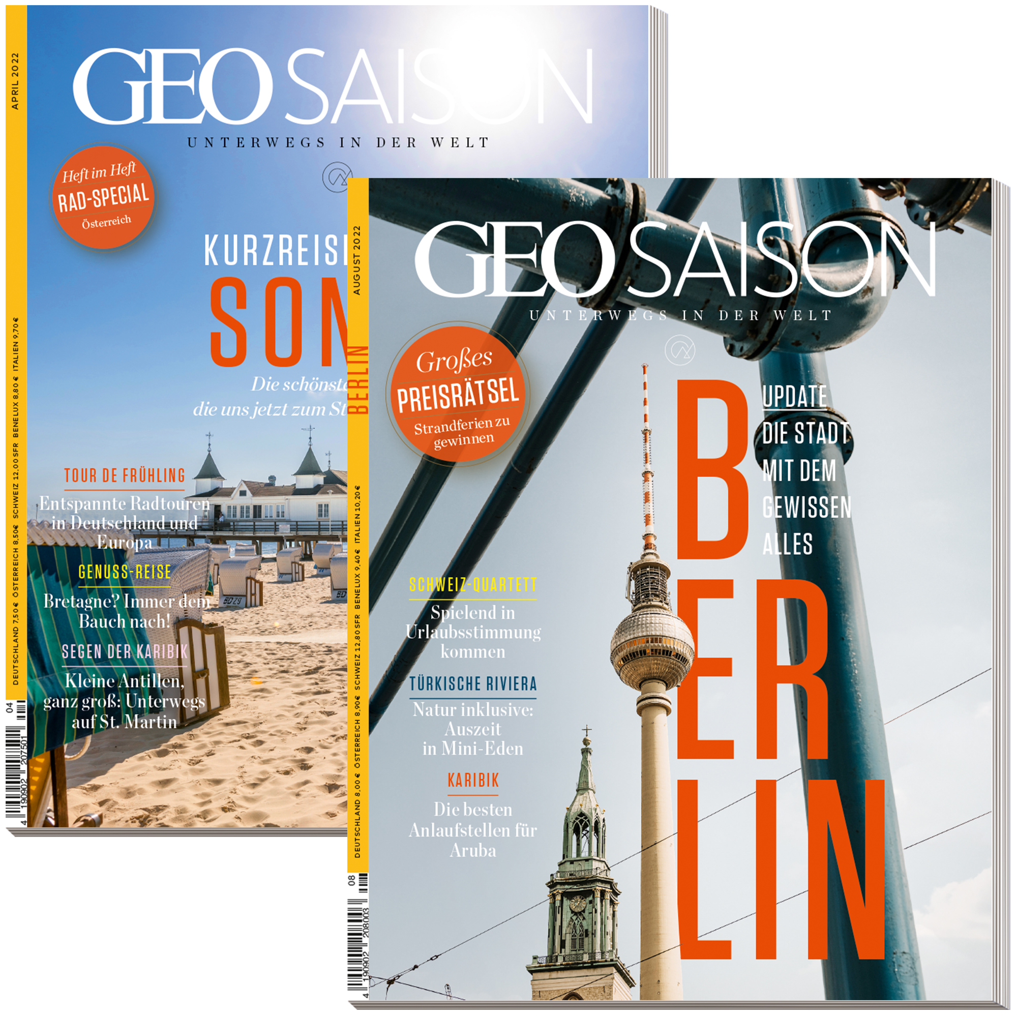 GEO SAISON-Bestseller „Berlin“ & „Kurzreisen“