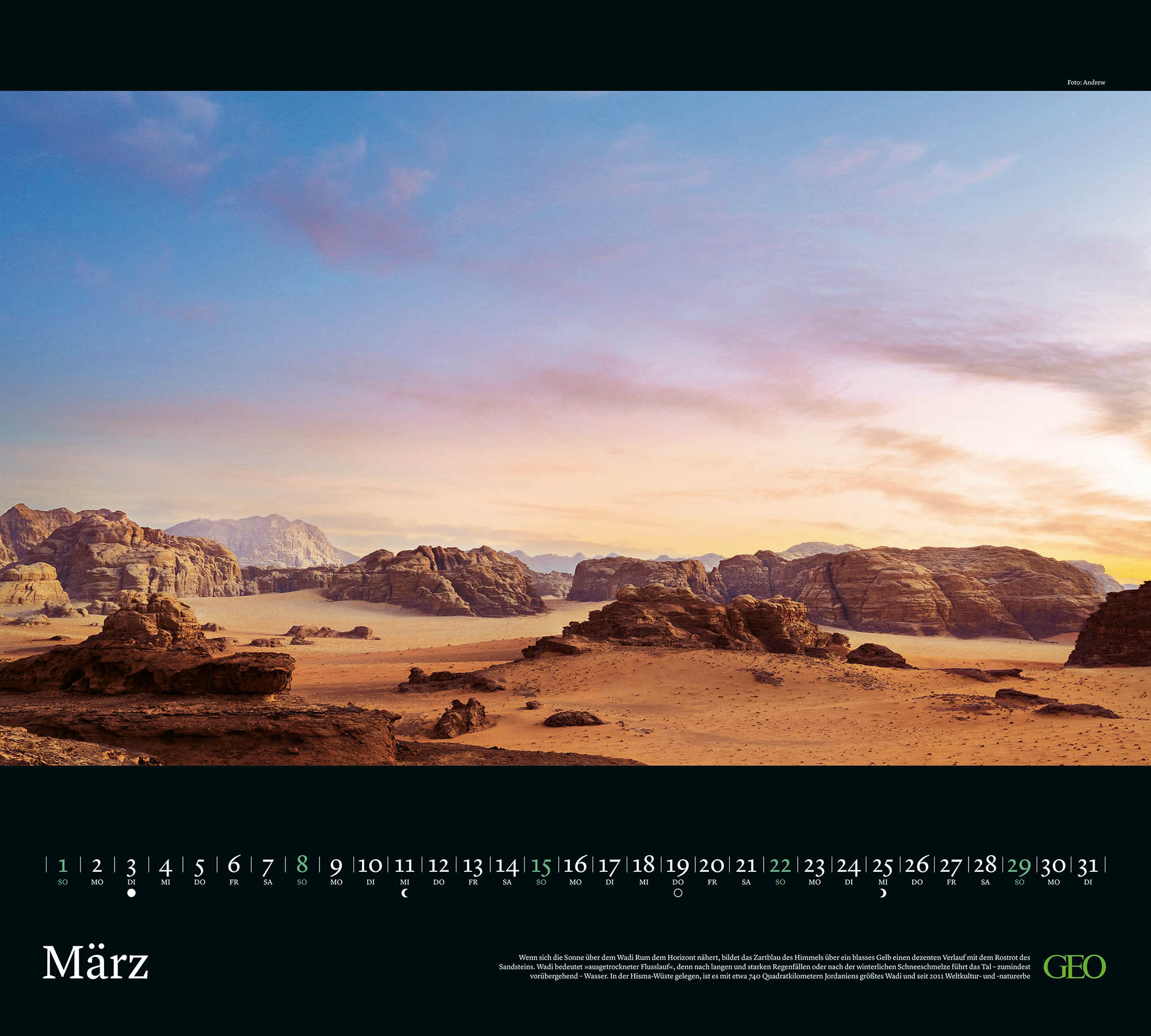 Kalender "Traumziele" 2026