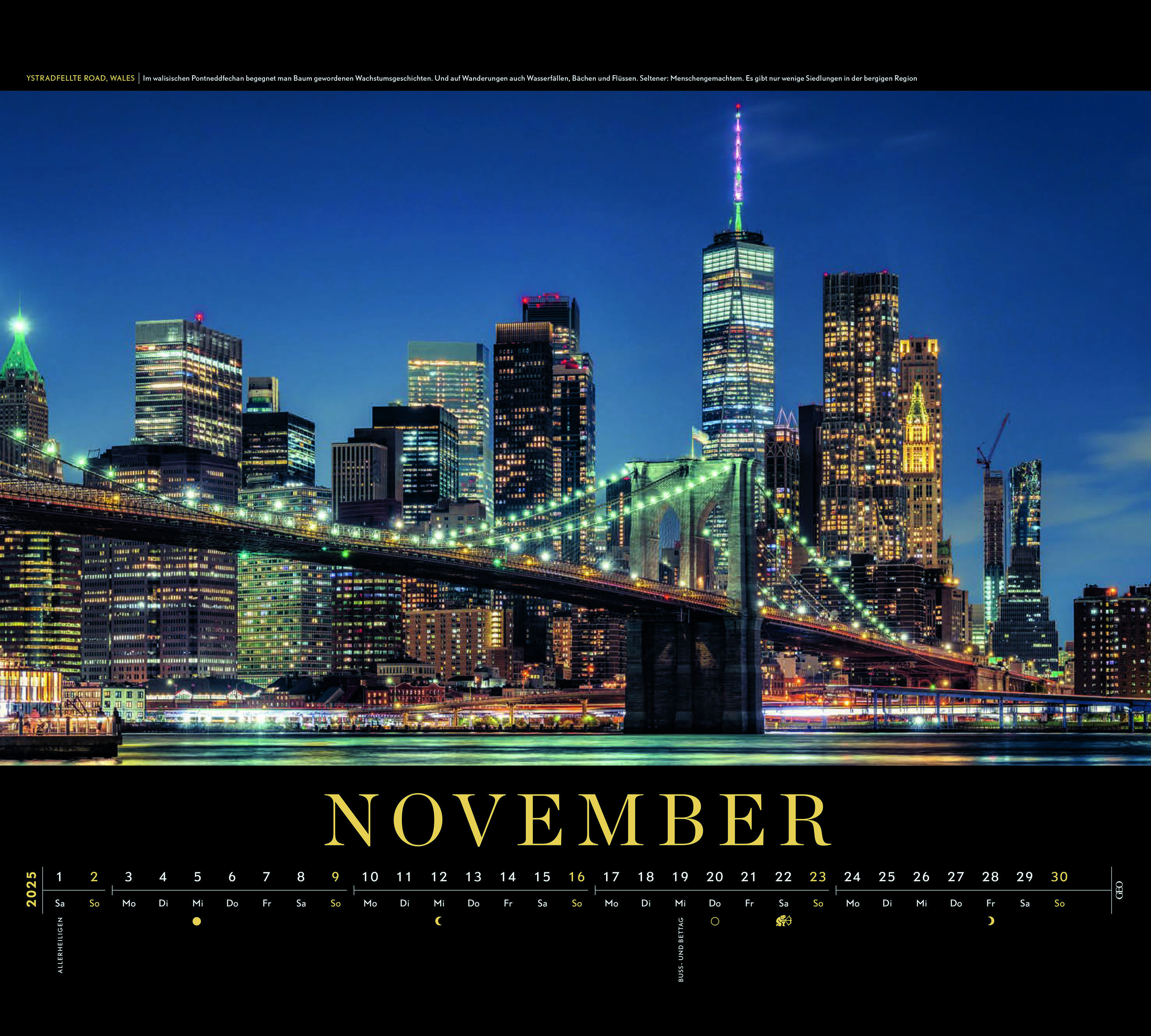 Kalender "New York" 2025