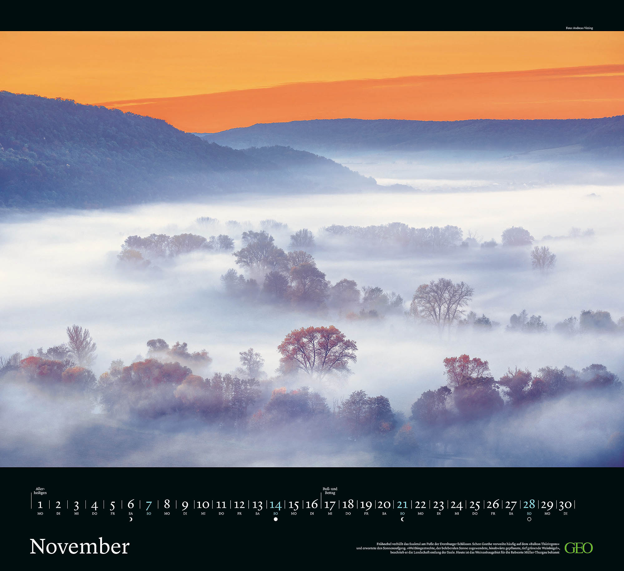 Kalender "Naturwunder Deutschland" 2027