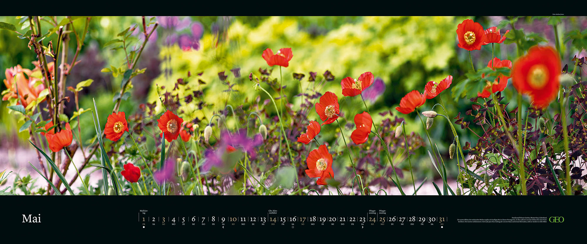 Panorama-Kalender-Abo "Die schönsten Gärten" 2025