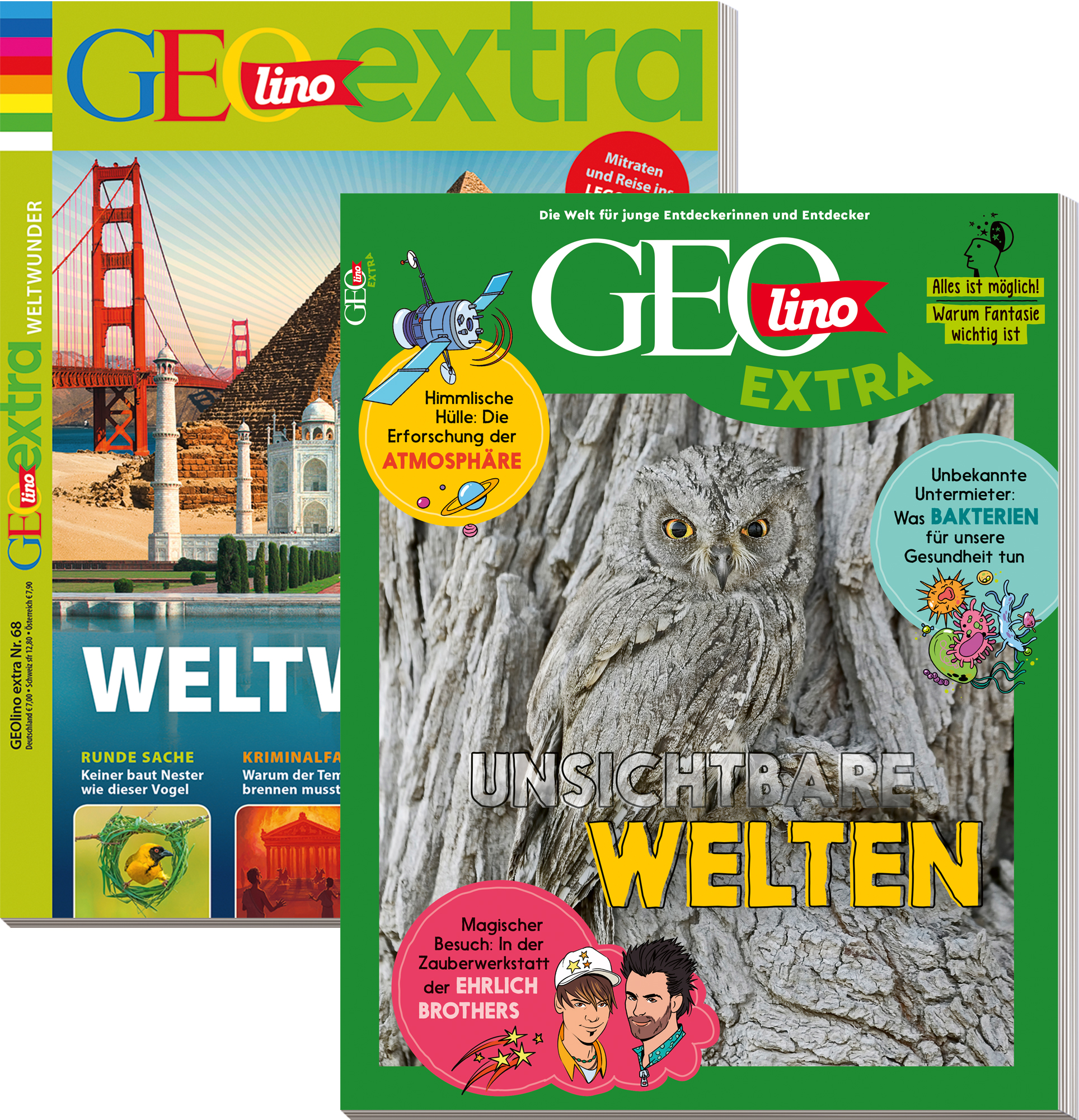 GEOLINO EXTRA-Bestseller „Weltwunder“ & „Unsichtbare Welten“ 