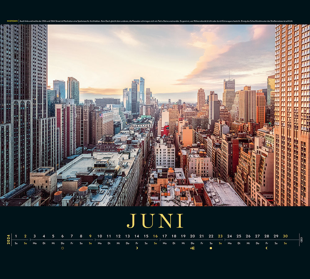 Kalender "New York" 2024