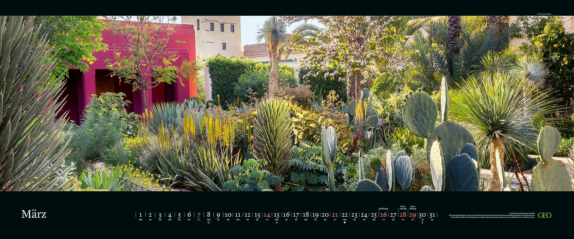 Panorama-Kalender "Die sch&ouml;nsten G&auml;rten" 2027