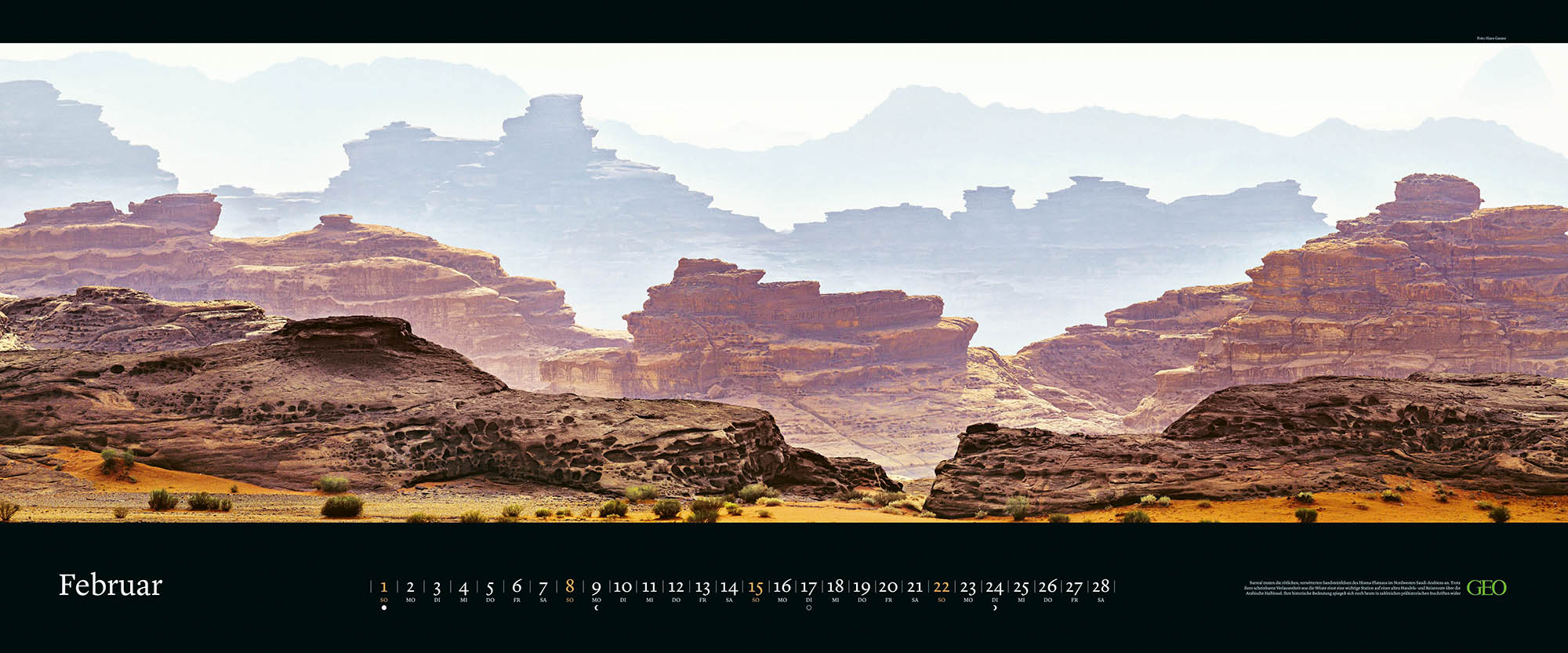 Panorama-Kalender "Orte der Stille" 2026
