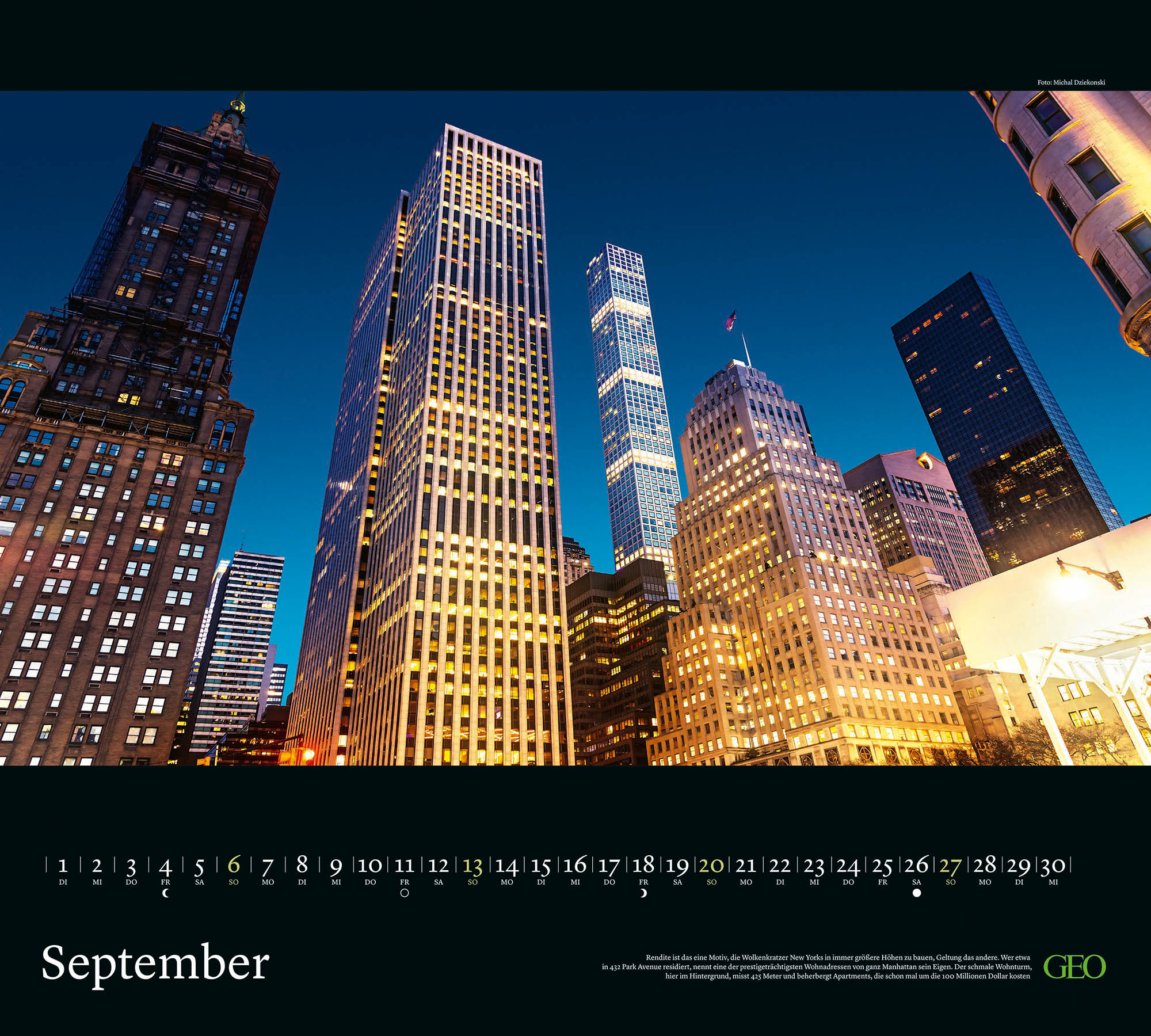 Kalender "New York" 2026
