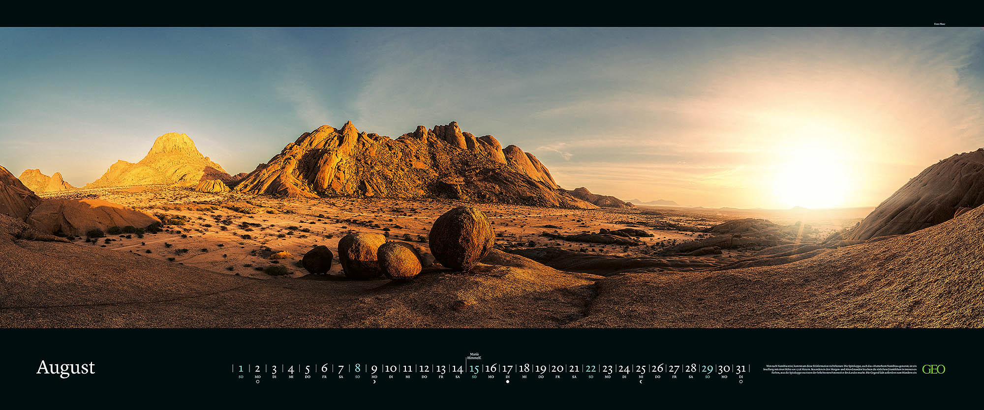 Panorama-Kalender "Orte der Stille" 2027