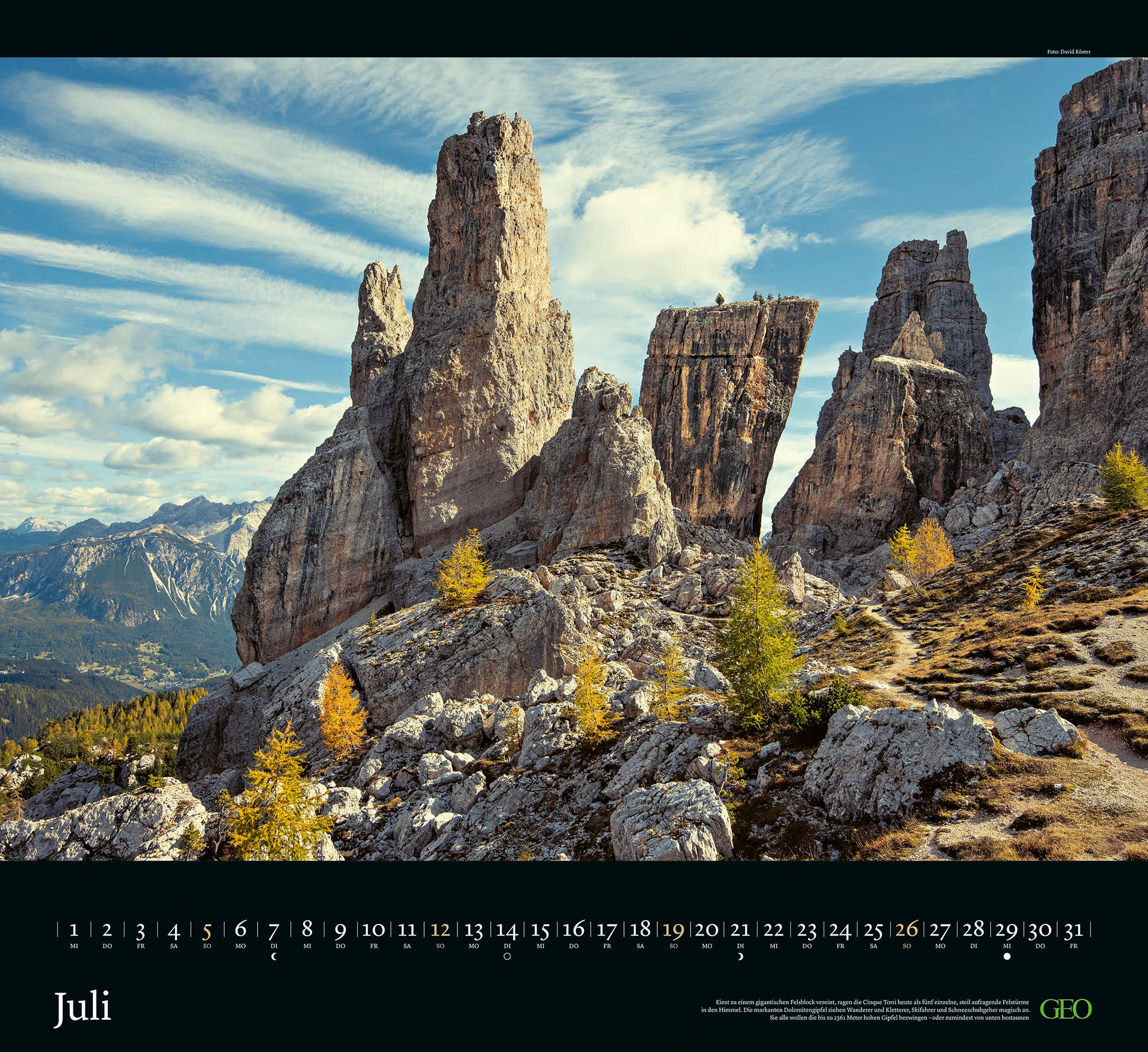 Kalender-Abo: Traumpfade 2026