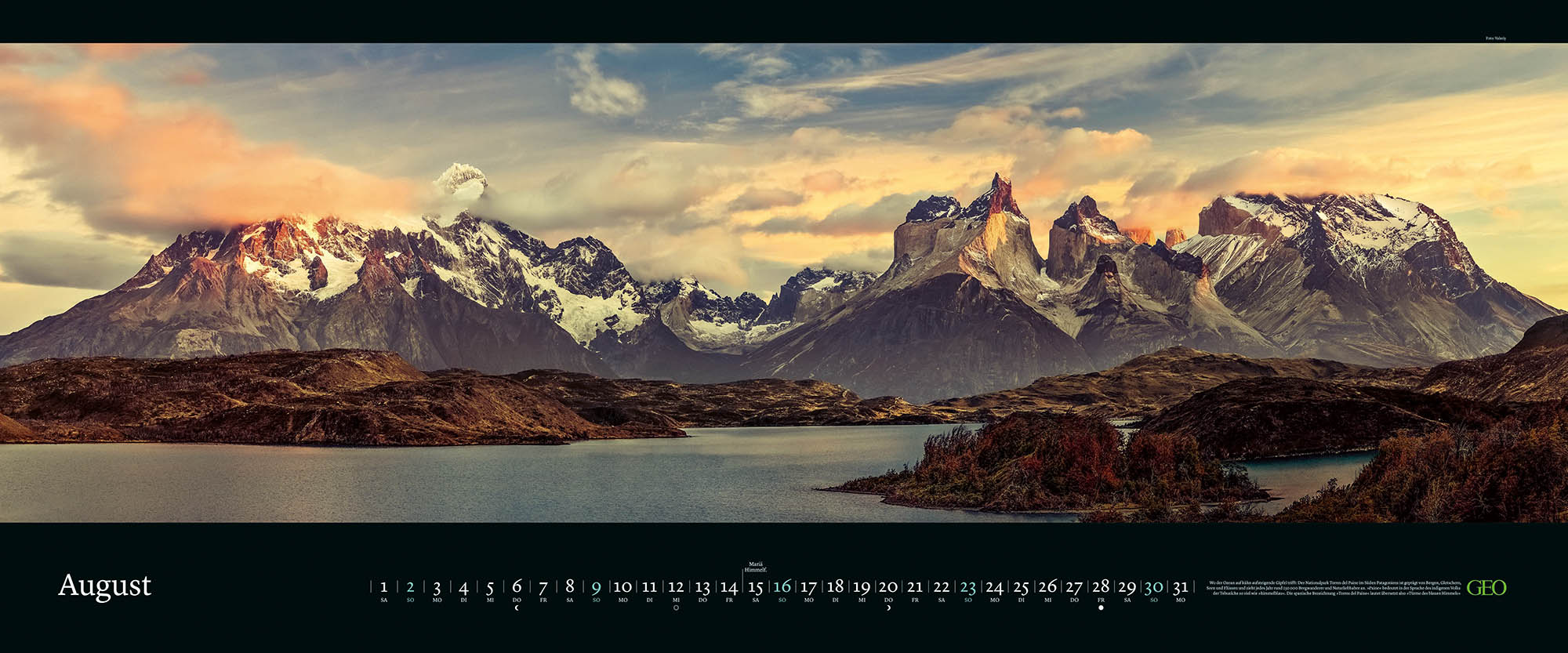 Panorama-Kalender-Abo " Orte der Stille" 2026