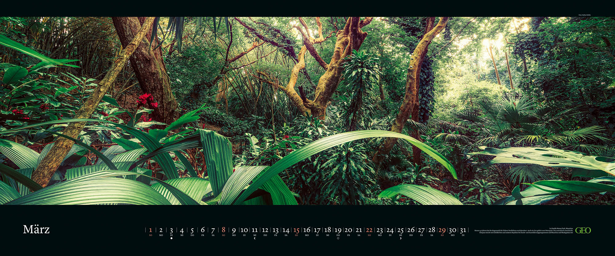 Panorama-Kalender "Die sch&ouml;nsten G&auml;rten" 2026