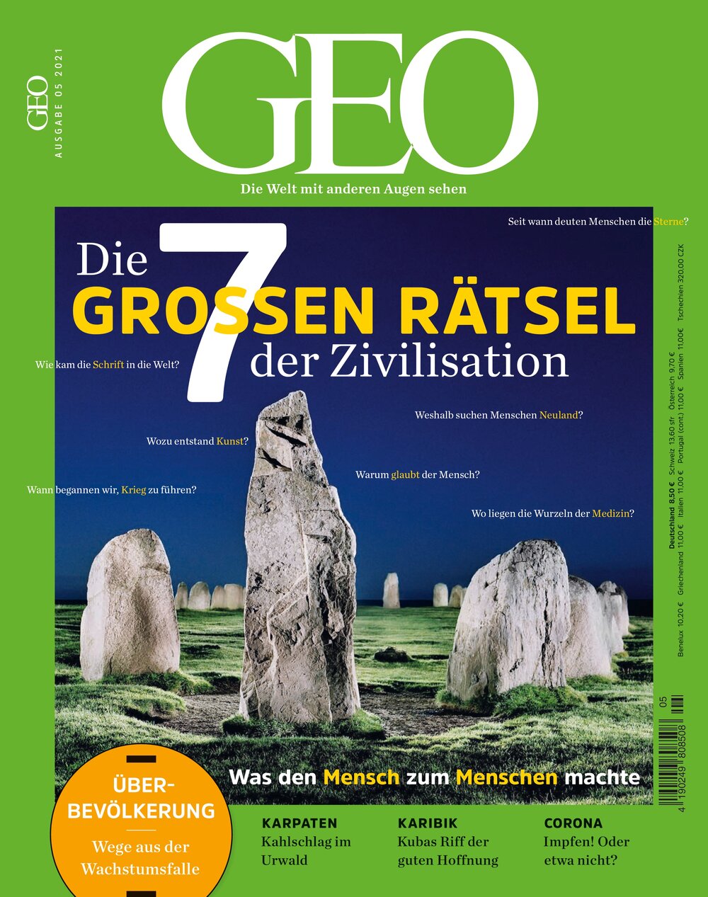 Einzelhefte von GEO, WALDEN und Wohllebens Welt bestellen