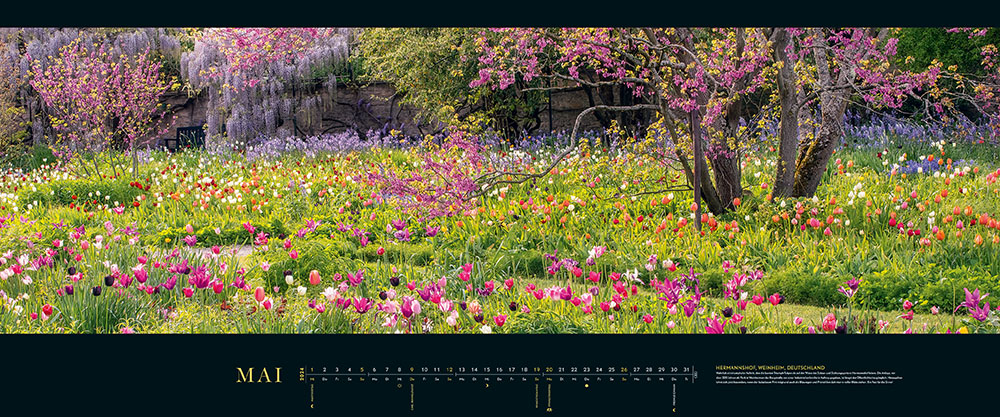 Panorama-Kalender-Abo "Die schönsten Gärten" 2024
