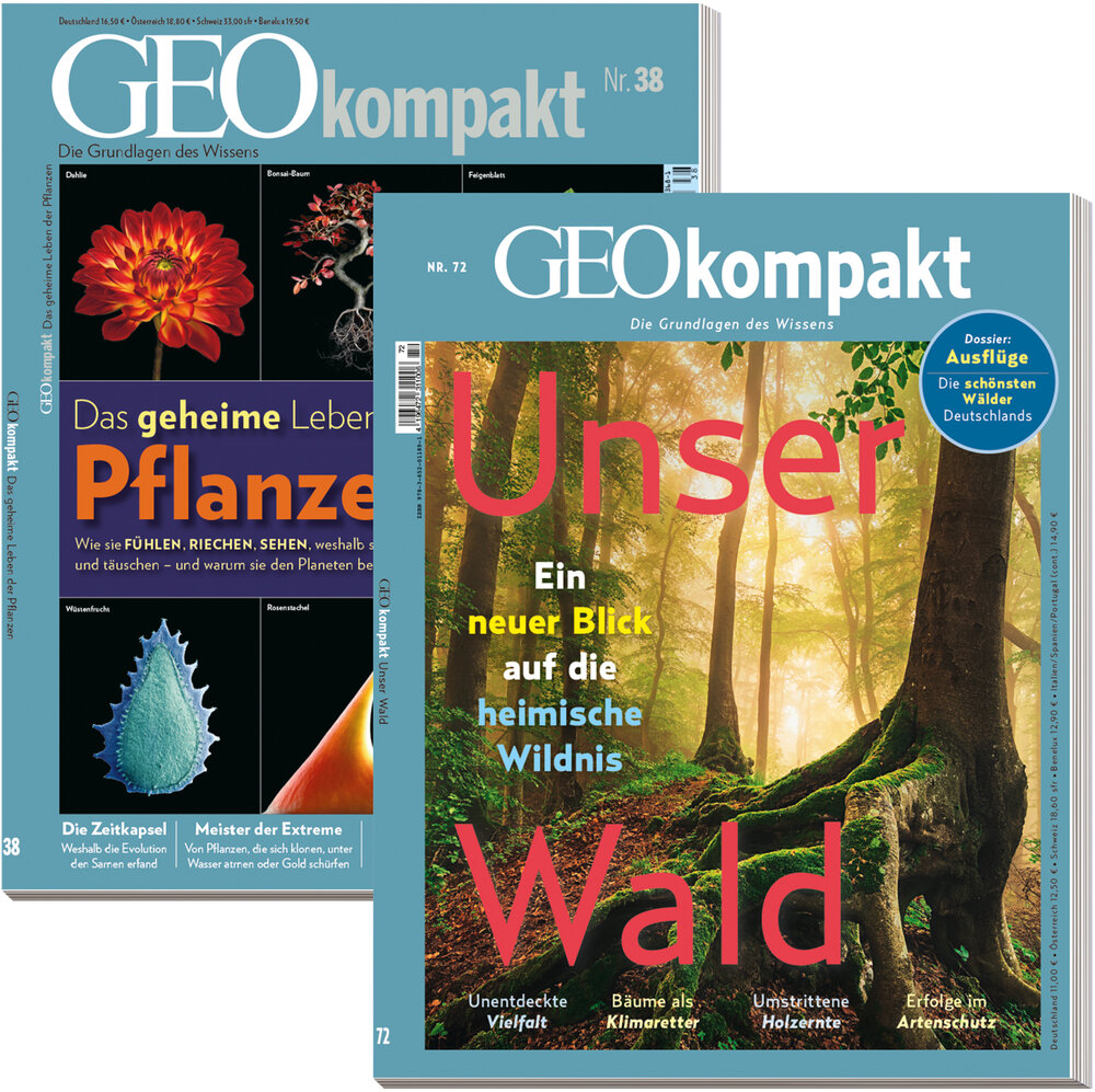 GEO KOMPAKT-Bestseller &bdquo;Pflanzen&ldquo; & &bdquo;Wald&ldquo;