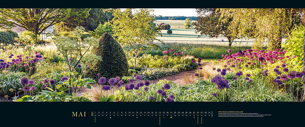 Panorama-Kalender "Die schönsten Gärten" 2023