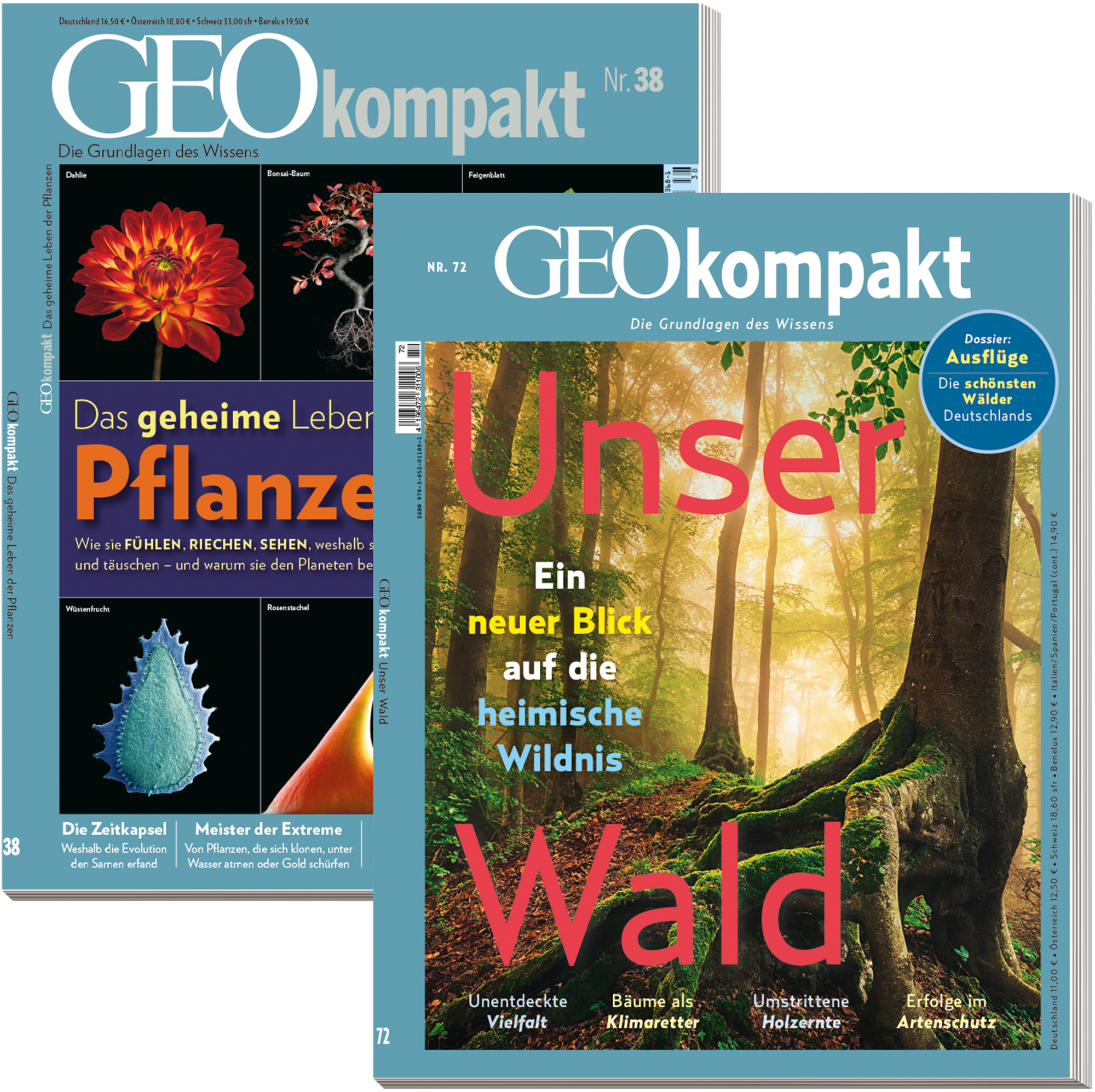 GEO KOMPAKT-Bestseller &bdquo;Pflanzen&ldquo; & &bdquo;Wald&ldquo;