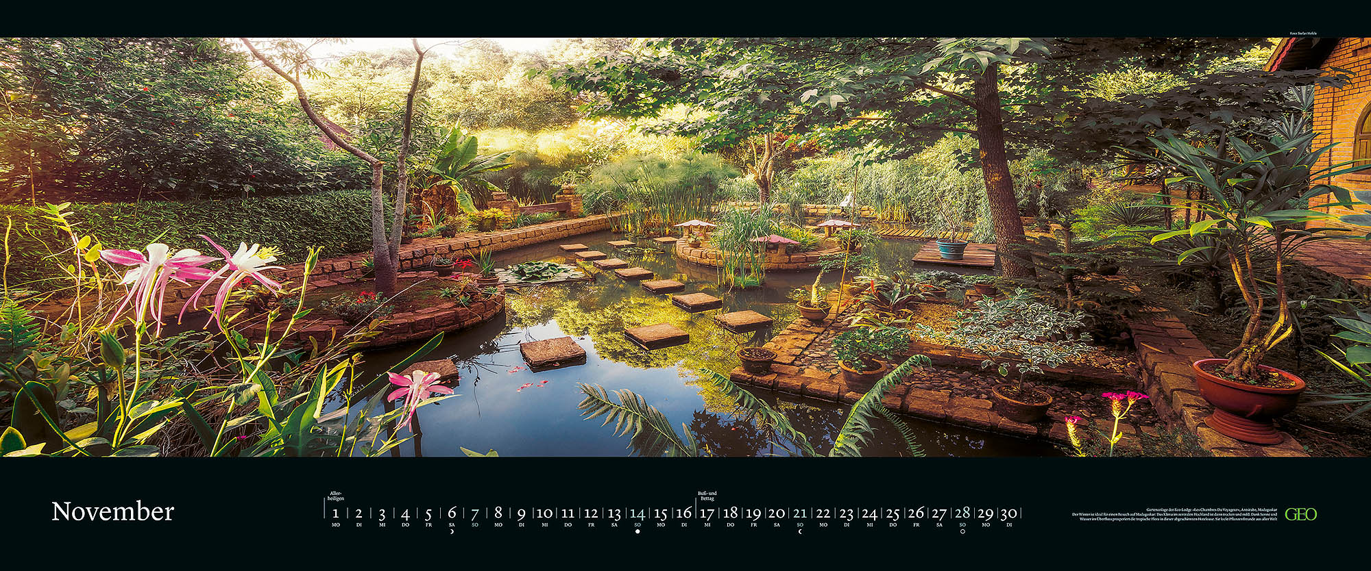 Panorama-Kalender "Die sch&ouml;nsten G&auml;rten" 2027