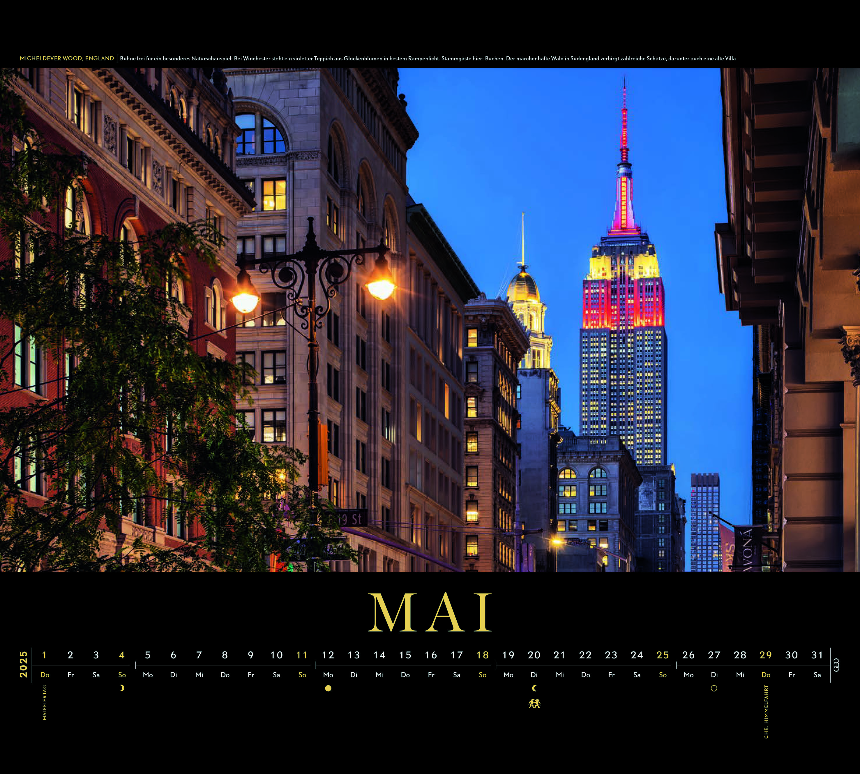 Kalender "New York" 2025