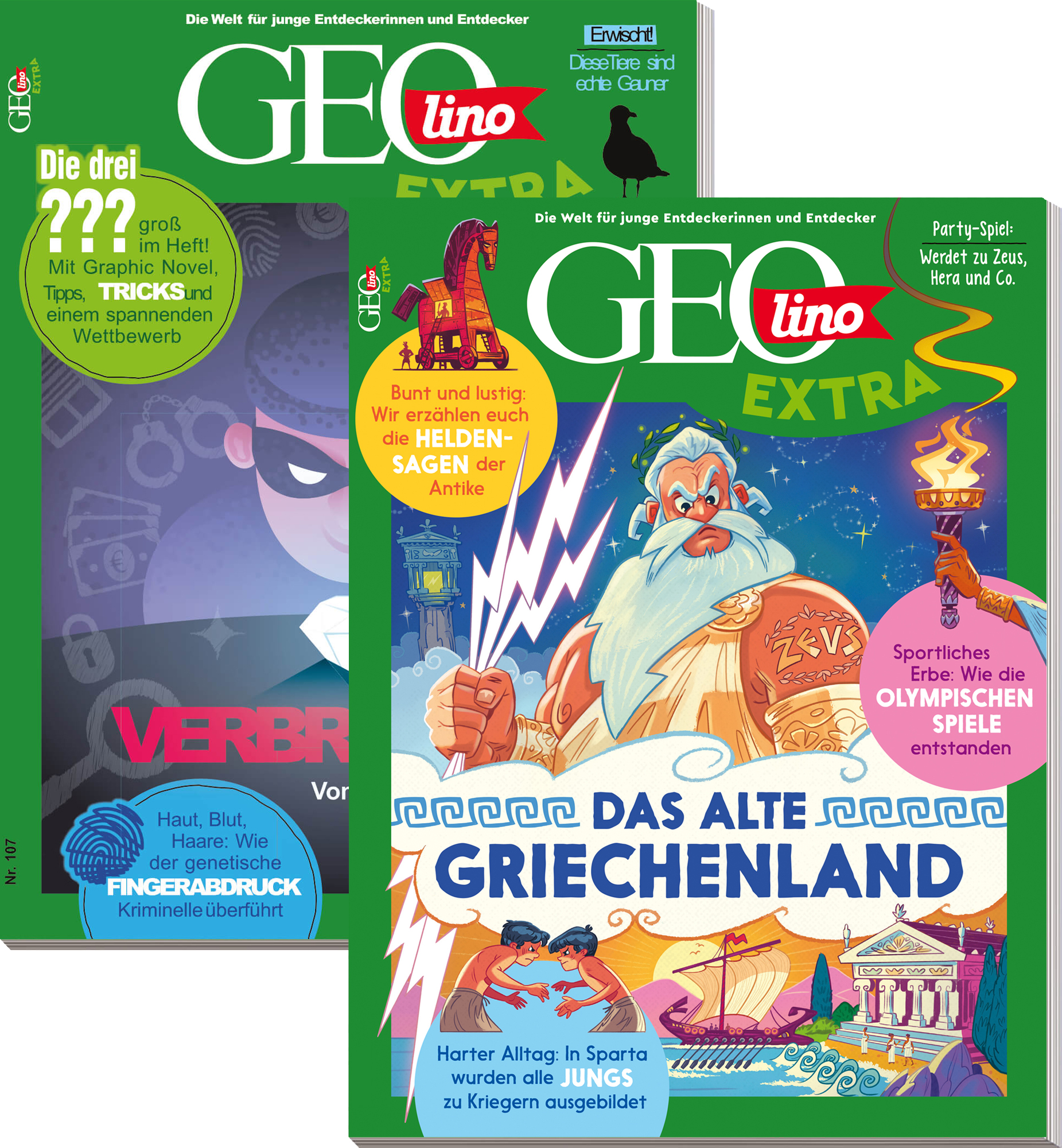 GEOLINO EXTRA-Bestseller &bdquo;Verbrechen&ldquo; & &bdquo;Das alte Griechenland&ldquo;