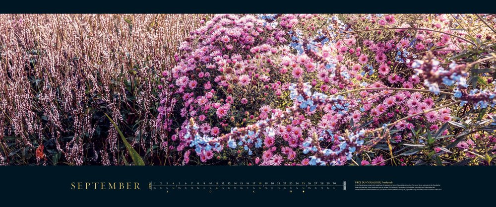 Panorama-Kalender "Die schönsten Gärten" 2022