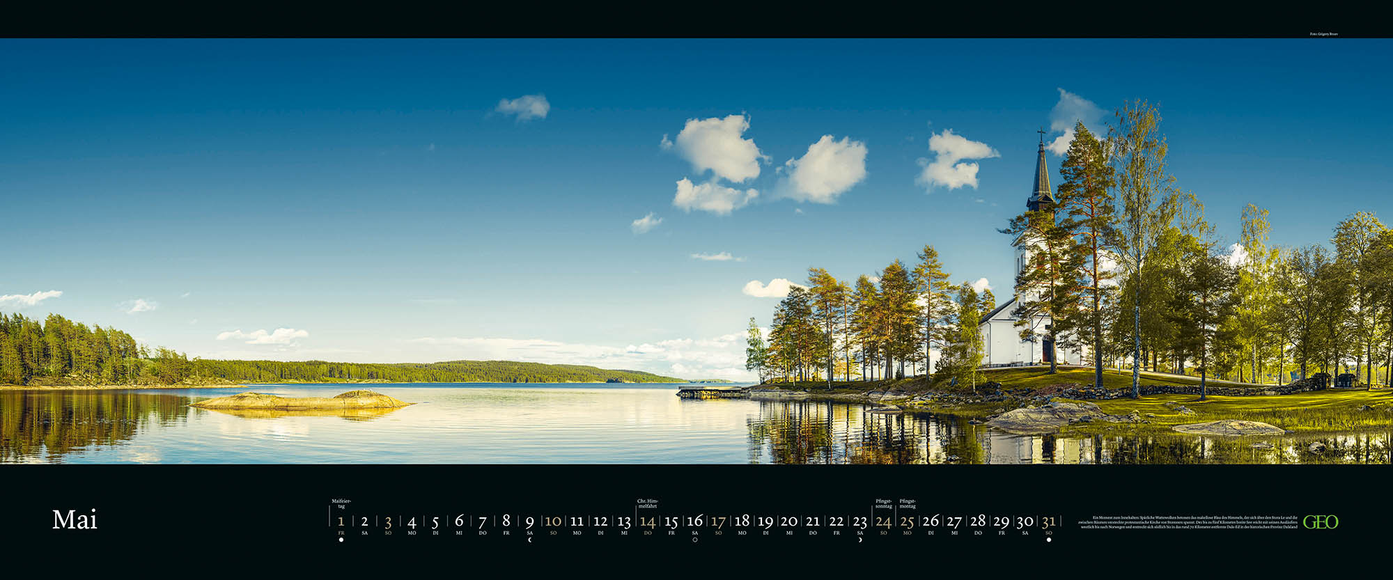 Panorama-Kalender-Abo " Orte der Stille" 2026