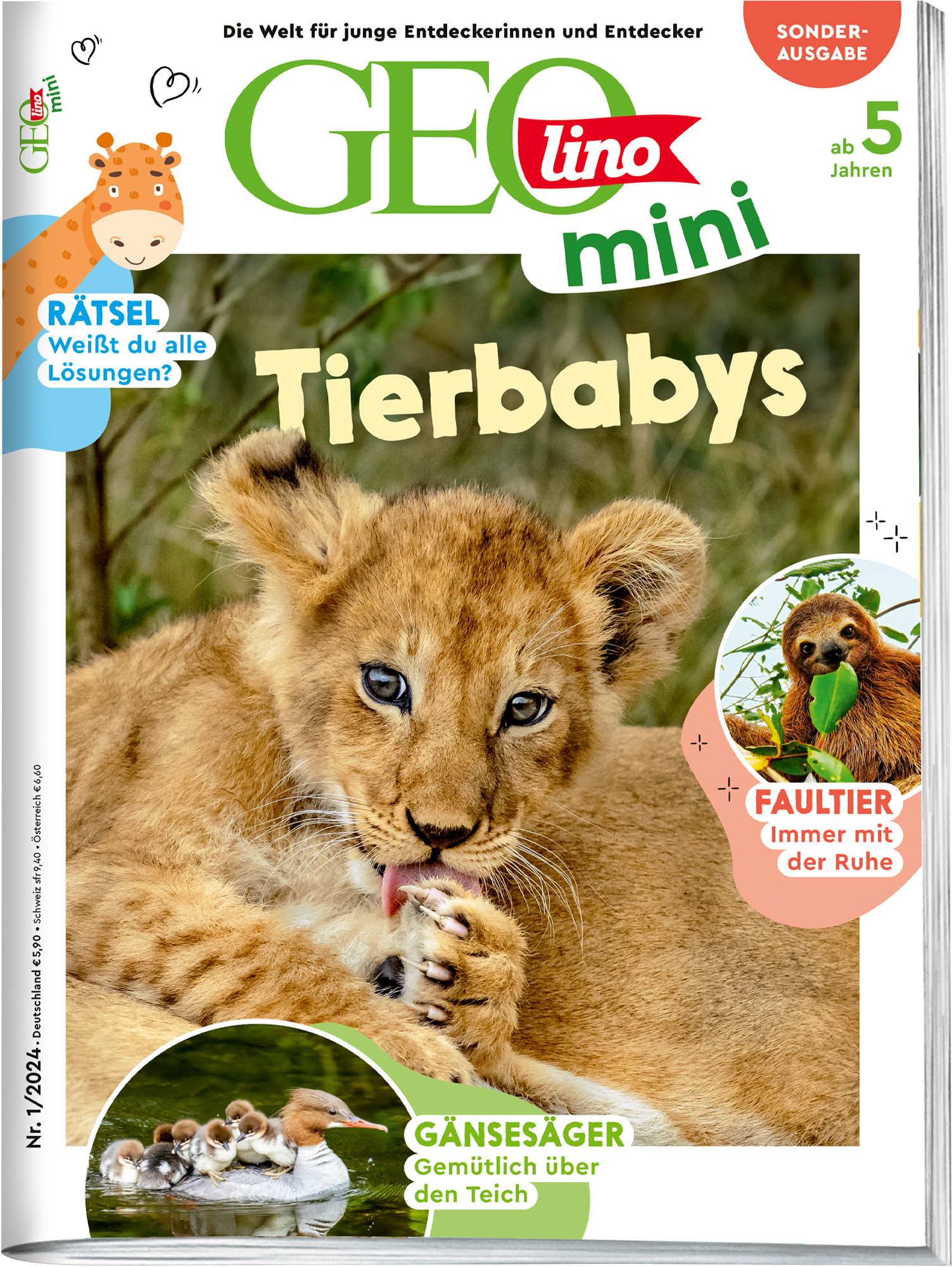 GEOLINO MINI Sonderheft „Tierbabys“