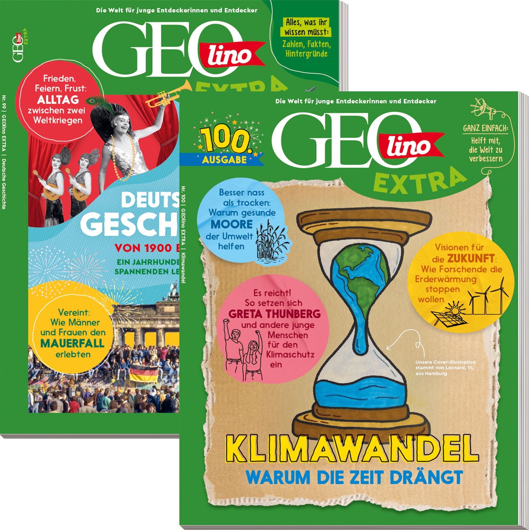GEOLINO EXTRA-Bestseller „Deutsche Geschichte“ & „Klimawandel“ 
