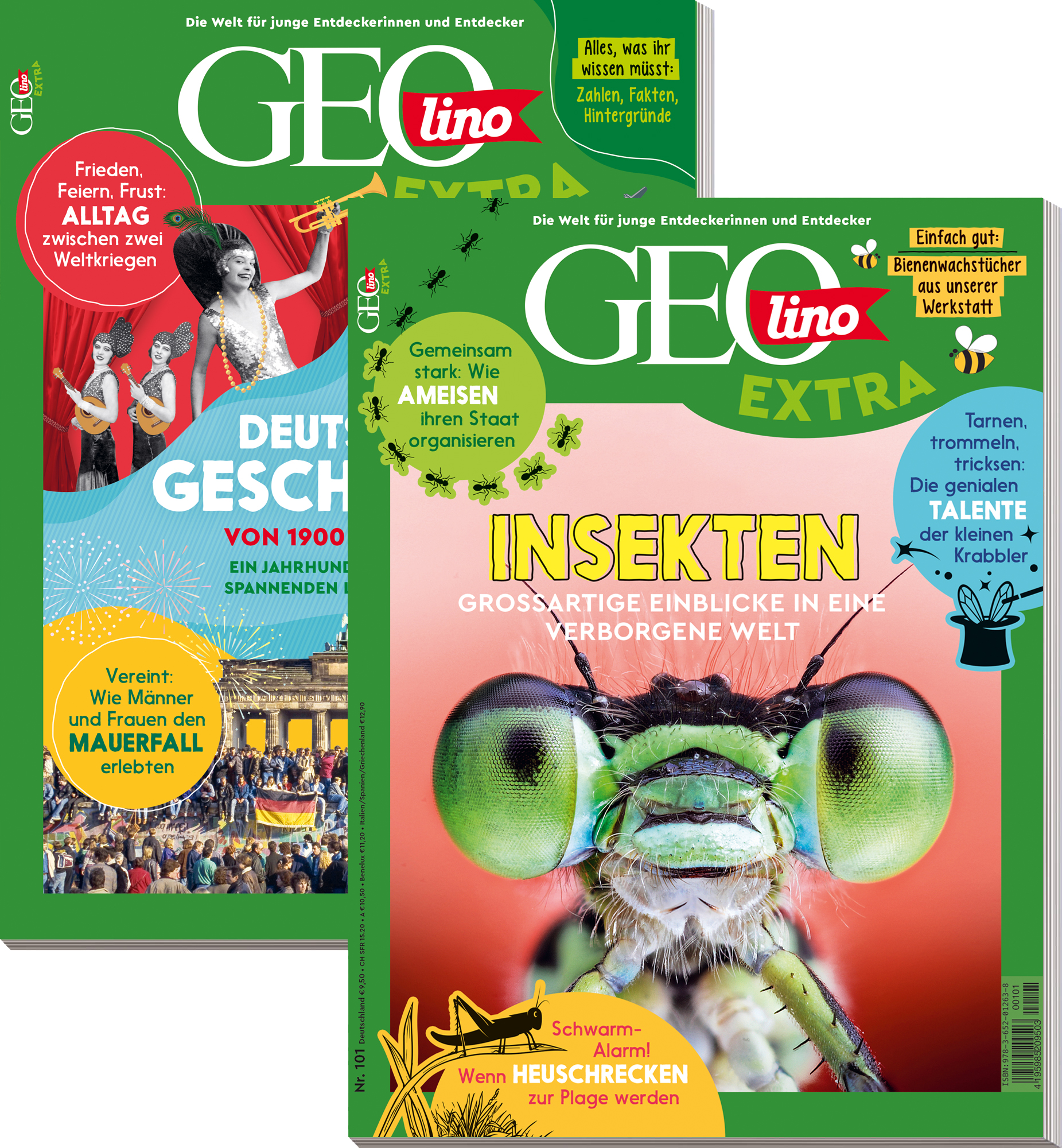 GEOLINO EXTRA-Bestseller „Geschichte“ & „Insekten“