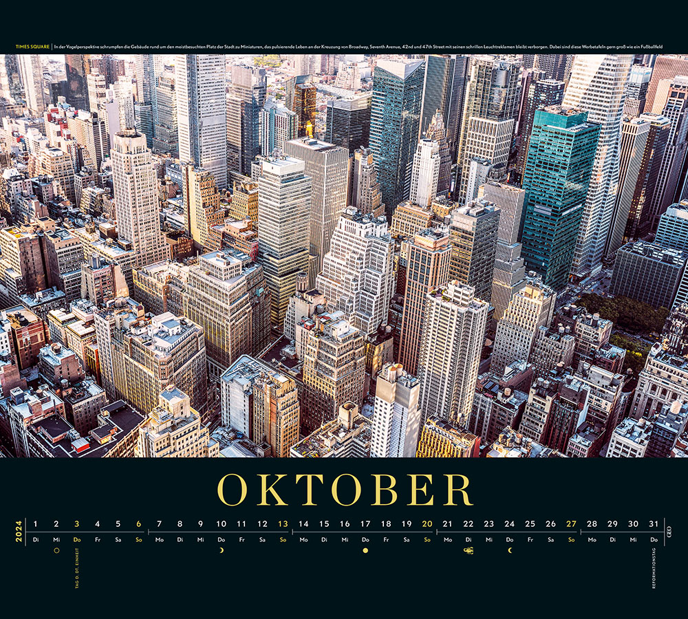 Kalender "New York" 2024