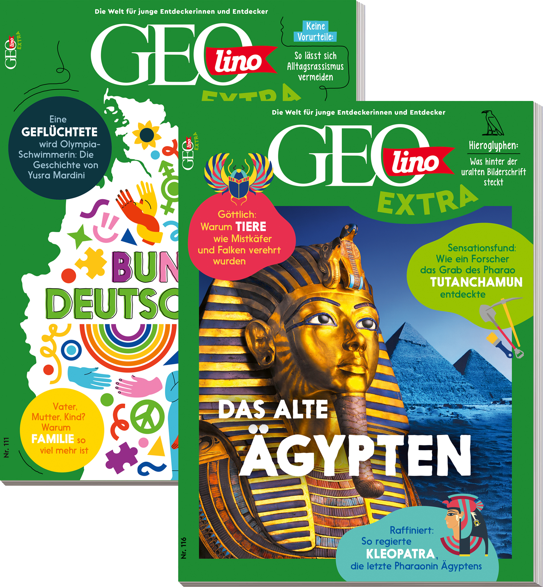 GEOLINO EXTRA-Bestseller &bdquo;Das Alte &Auml;gypten&ldquo; & &bdquo;Buntes Deutschland&ldquo;