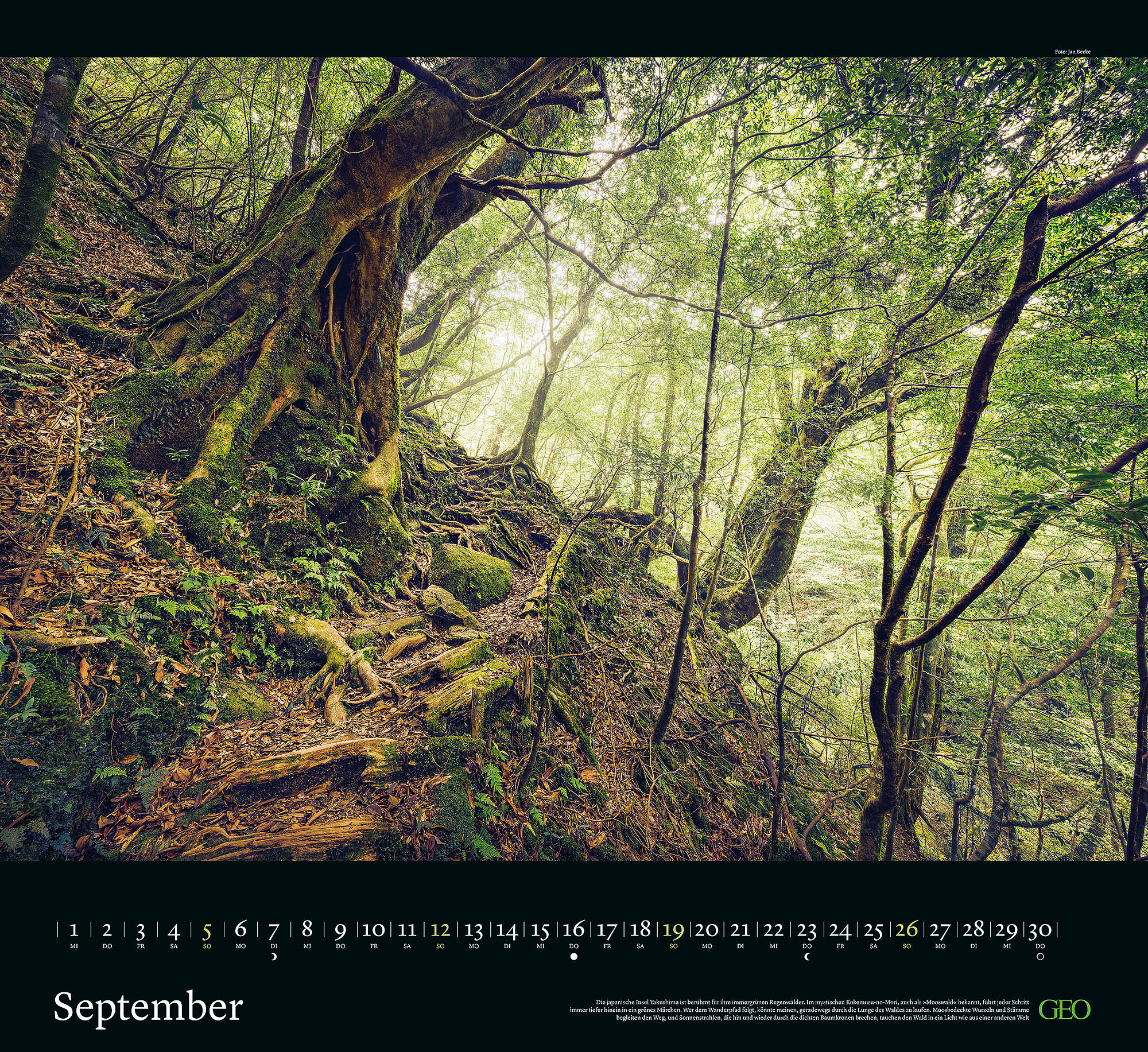 Klassiker-Kalender "Traumpfade" 2027